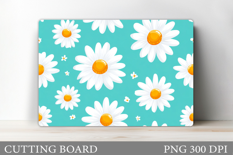 Daisy Flowers Cutting Board. Flowers Kitchen Cutting Design