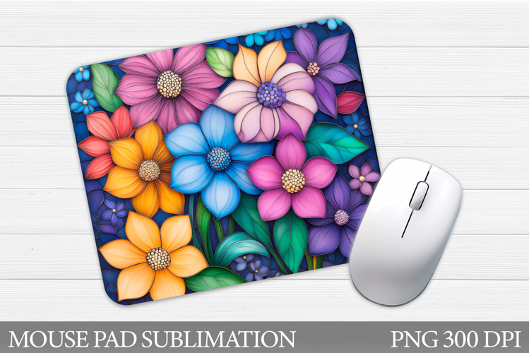 Wildflowers Mouse Pad. Flowers Mouse Pad Sublimation