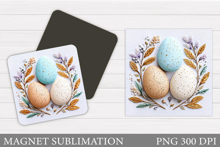 Easter Eggs Magnet Sublimation. Easter Magnet Design