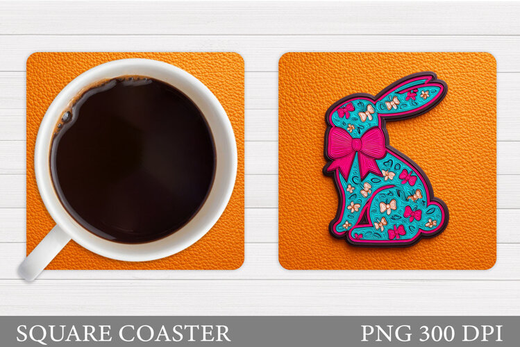 Spring Bunny Pillow Design. Bunny Sublimation example image 1