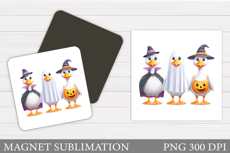 Halloween Goose Magnet. Halloween Magnet Sublimation