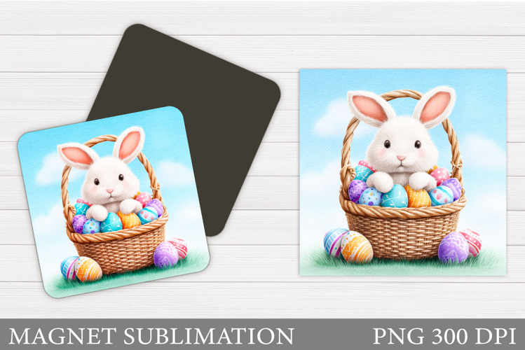 Easter Bunny Magnet Design. Easter Magnet Sublimation