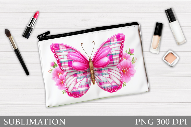 Butterfly Cosmetics Bag Design. Butterflly Sublimation