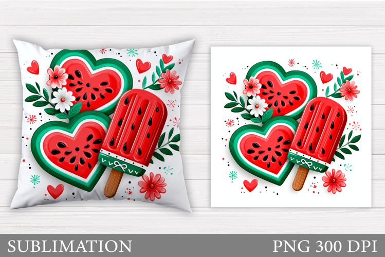 Watermelon Pillow Design. Watermelon Sublimation