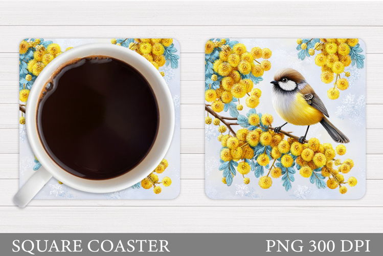 Bird Coaster Design. Cute Bird Sublimation