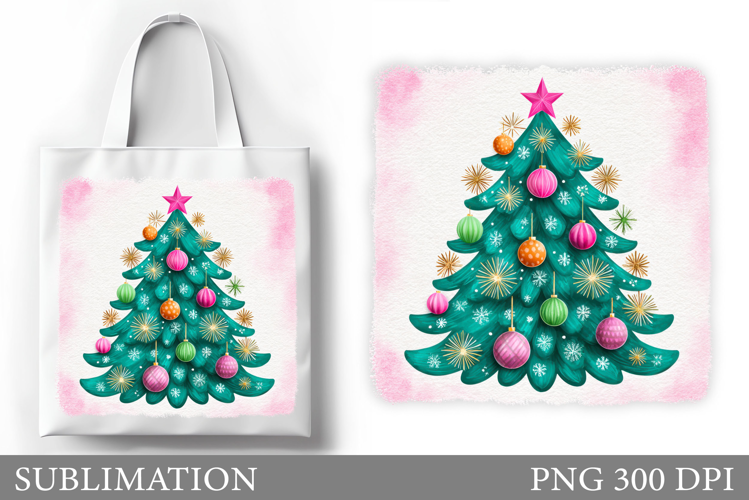 Christmas Tree Tote Bag. Christmas Tote Bag Design