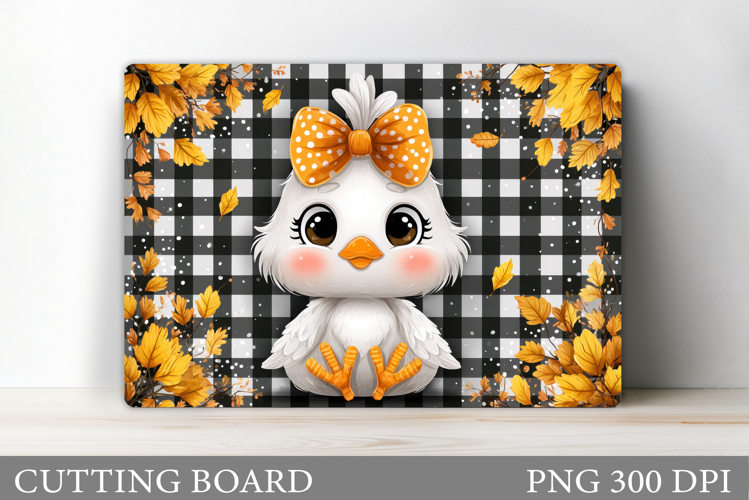 Fall Chicken Cutting Board. Fall Cutting Board Sublimation