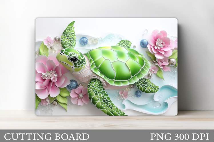 Turtle Kitchen Cutting Board. Sea Turtle Cutting Board