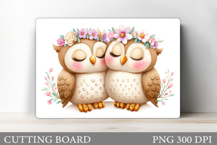 Owls Cutting Board Design. Owls Sublimation
