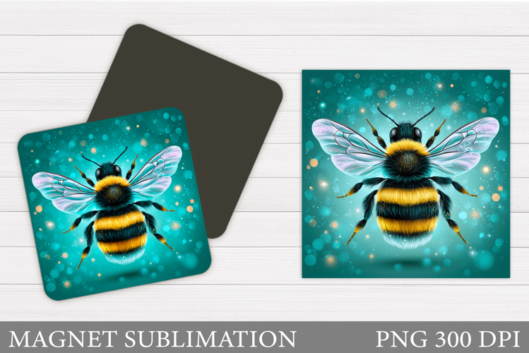 Bee Magnet Design. Bee Sublimation