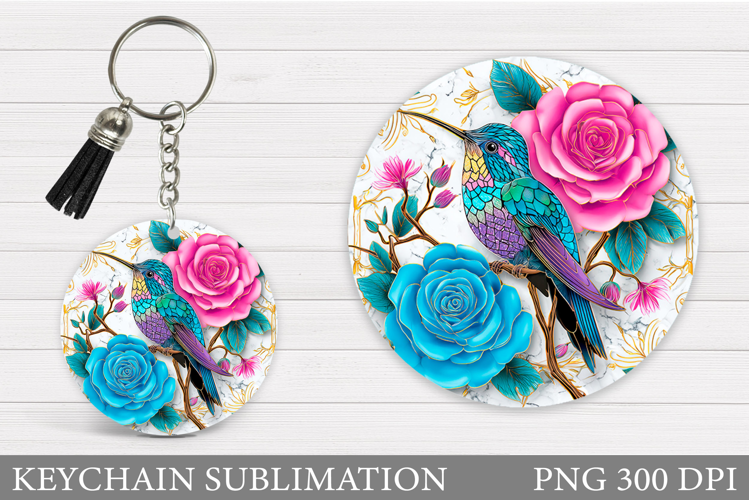 Hummingbird Keychain Design. Hummingbird Sublimation
