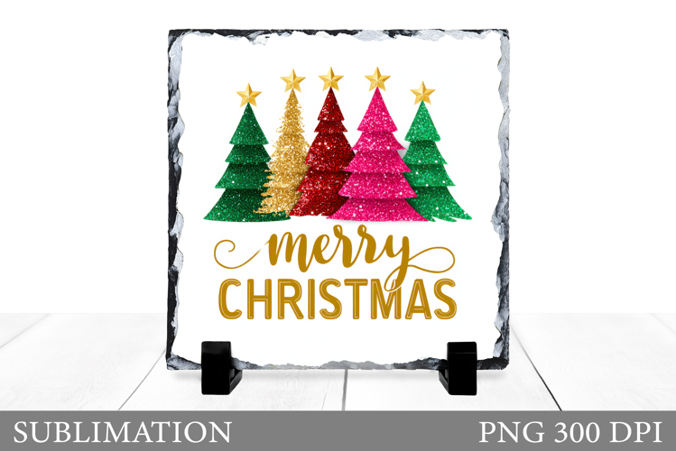 Christmas Tree Slate Design. Christmas Tree Sublimation