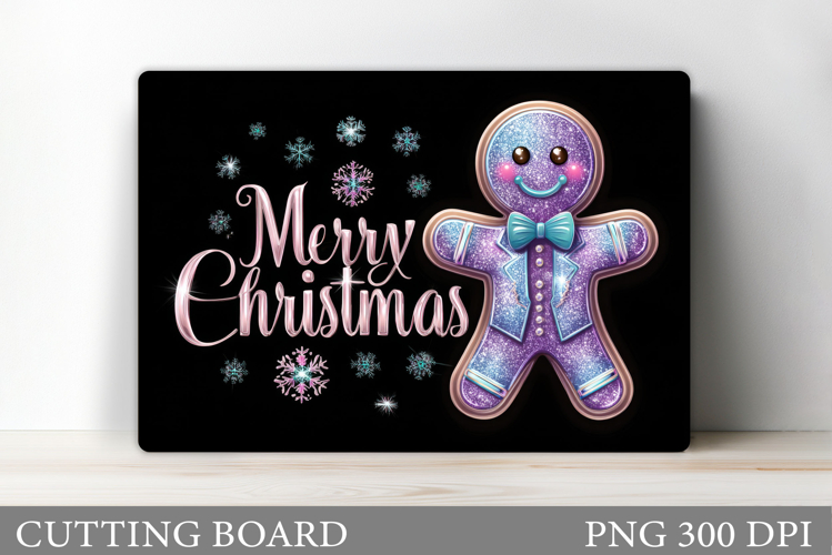 Christmas Cutting Board Design. Gingerbread Cutting Board