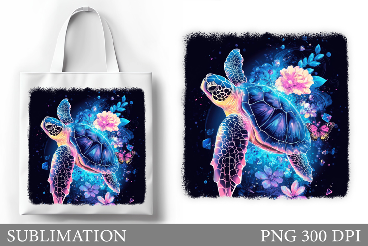 Sea Turtle Tote Bag Sublimation. Turtle Sublimation