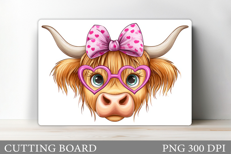 Cute Cow Cutting Board Design. Cow Sublimation