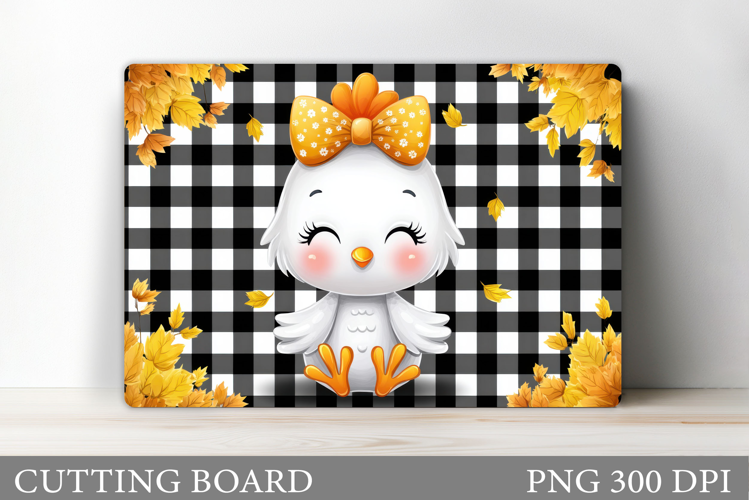 Fall Chicken Cutting Board. Fall Cutting Board Design