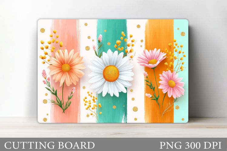 Flowers Cutting Board. Floral Cutting Board Sublimation