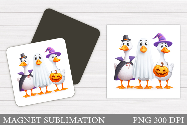 Halloween Goose Magnet. Halloween Magnet Sublimation
