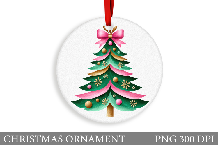 Christmas Tree Christmas Ornament. Christmas Sublimation
