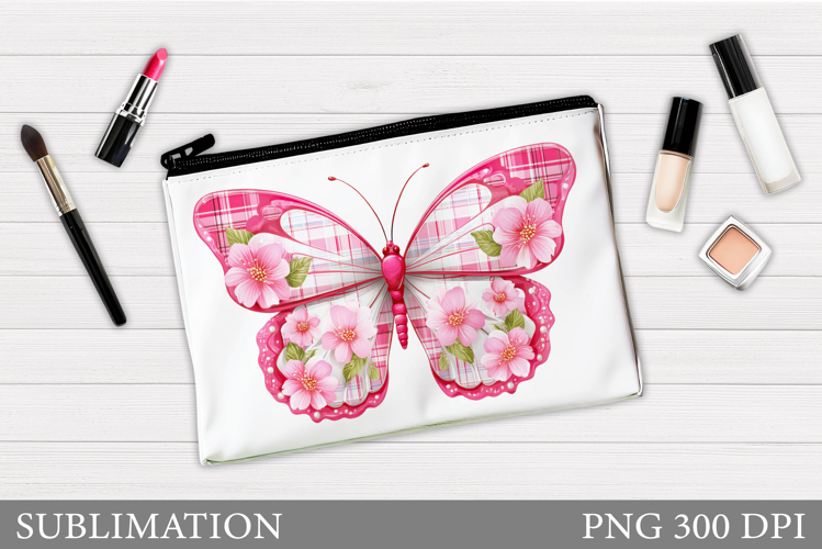 Butterfly Cosmetics Bag Design. Butterflly Sublimation