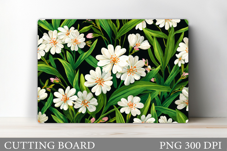 Flowers Cutting Board. Floral Cutting Board Sublimation