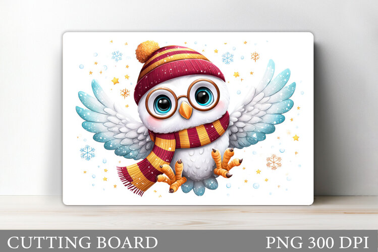 Owl Cutting Board Design. Owl Kitchen Cutting Board example image 1