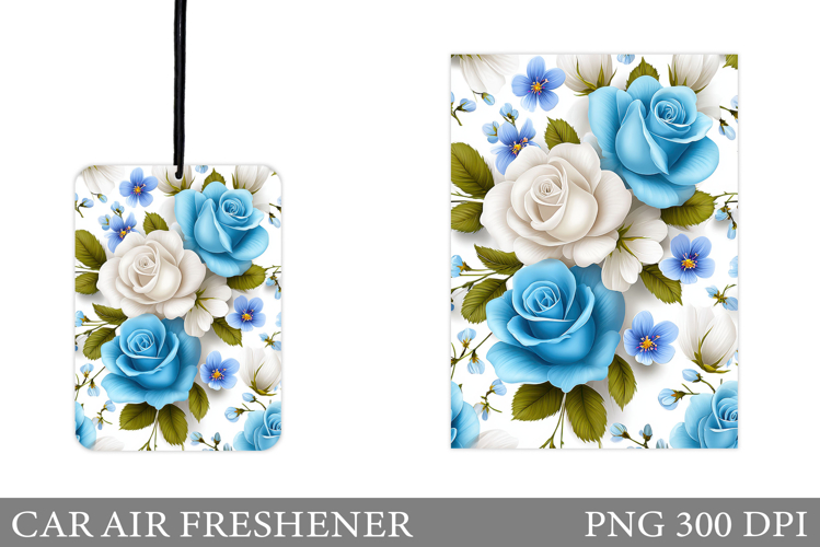 Roses Car Air Freshener. Flowers Car Air Freshener Design