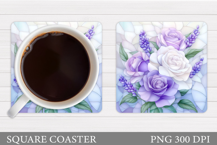 Roses Coaster Design. Roses Sublimation