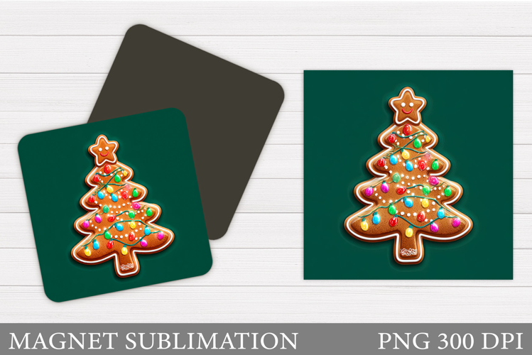 Christmas Tree Magnet Sublimation. Christmas Magnet Design
