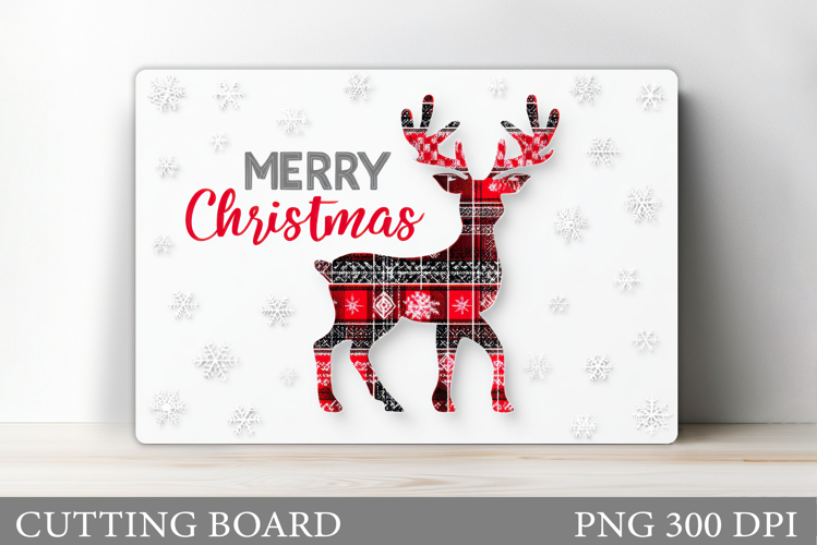Christmas Deer Cutting Board. Christmas Cutting Board Design