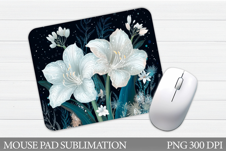 Flowers Mouse Pad Sublimation. Floral Mouse Pad Design