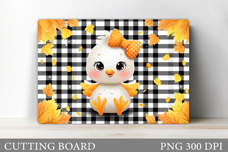 Fall Chicken Cutting Board. Fall Cutting Board Sublimation