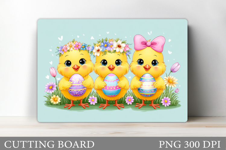 Easter Chick Cutting Board. Easter Cutting Board Design