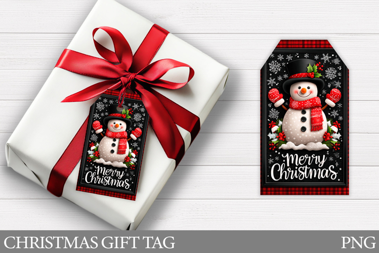 Christmas Gift Tags. Christmas Snowman Gift Tag Printable