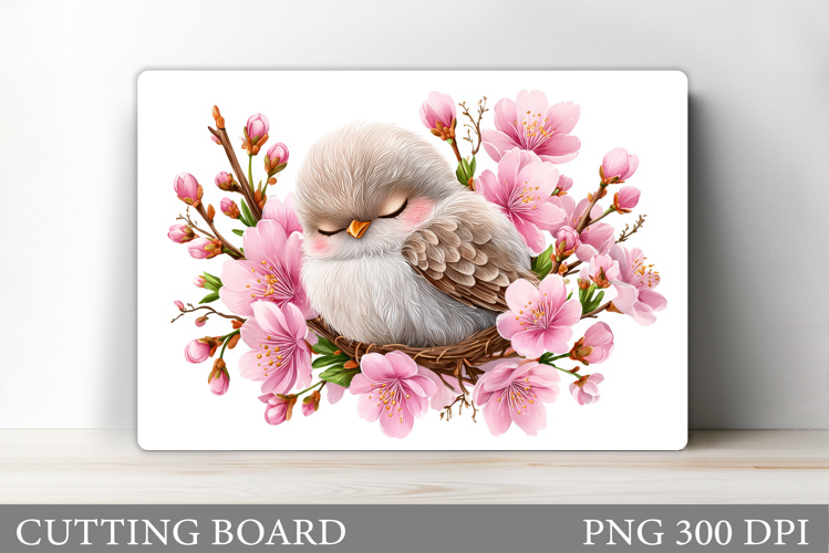 Cute Bird Cutting Board Design. Cute Bird Sublimation