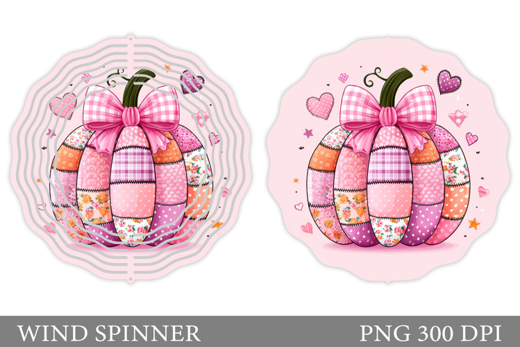 Pumpkin Wind Spinner Design. Fall Wind Spinner Sublimation