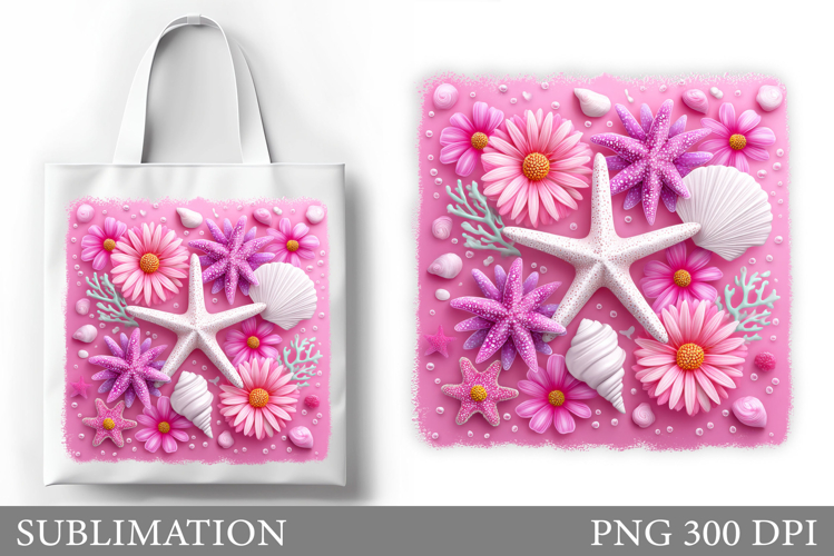 Starfish Tote Bag Sublimation. Starfish Sublimation
