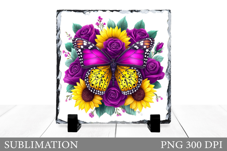 Butterfly Sublimation. Butterfly Slate Sublimation