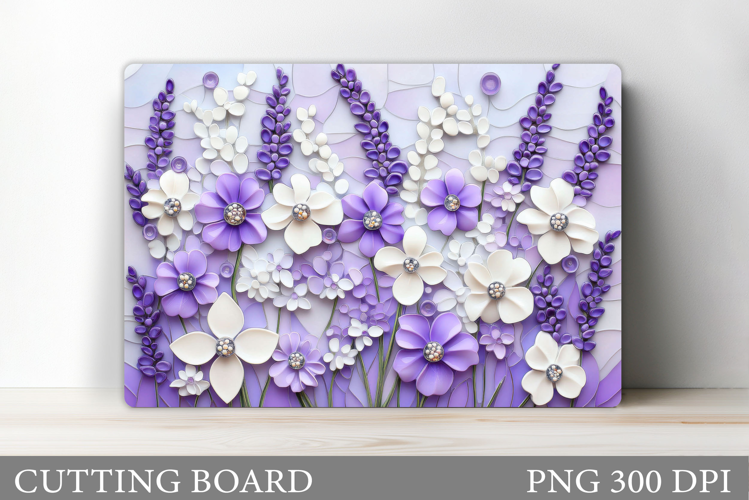 Flowers Cutting Board. Floral Cutting Board Sublimation