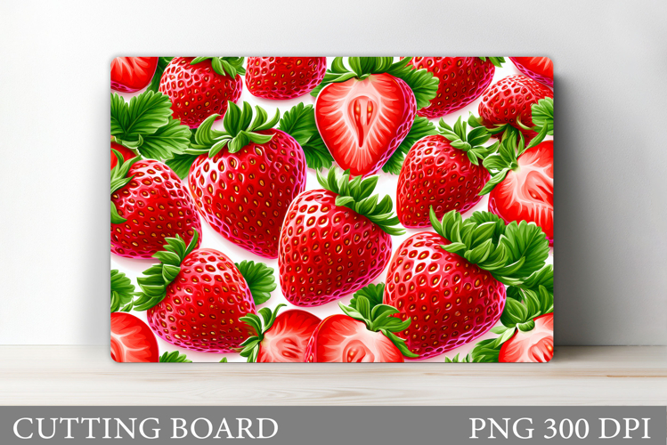 Strawberry Cutting Board. Berry Kitchen Cutting Board