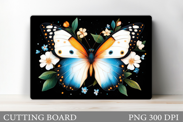 Butterfly Cutting Board Design. Butterfly Sublimation