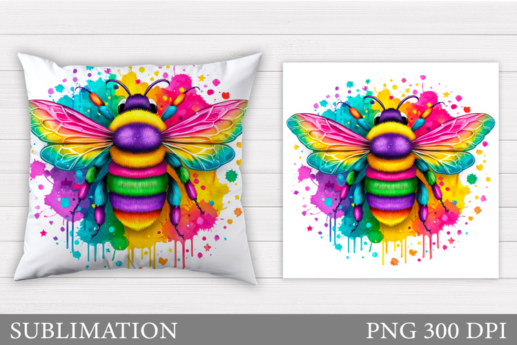 Bee Pillow Sublimation. Bee Sublimation