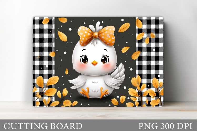 Fall Chicken Cutting Board. Fall Cutting Board Design