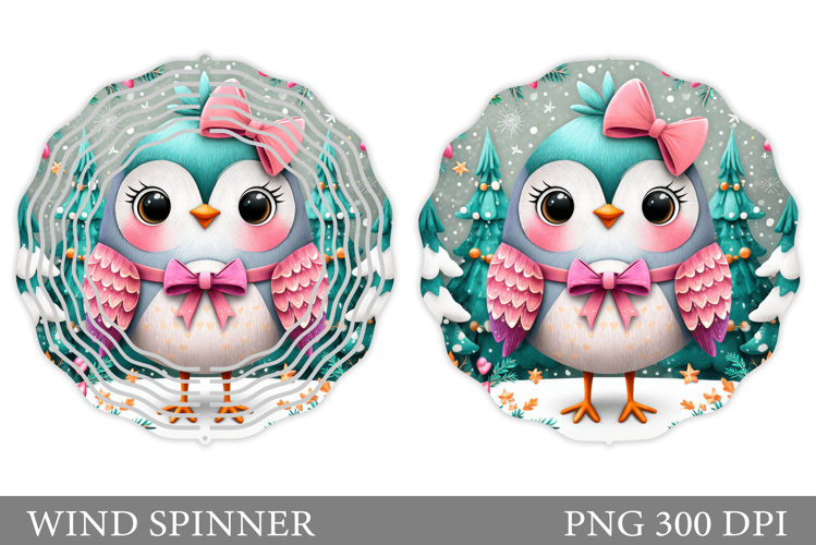 Christmas Bird Wind Spinner. Christmas Wind Spinner Design