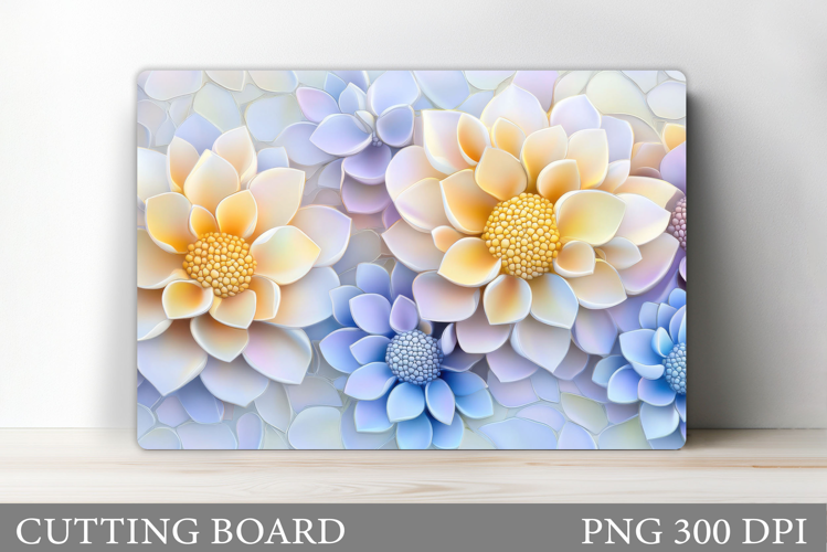 Flowers Cutting Board. Floral Cutting Board Sublimation