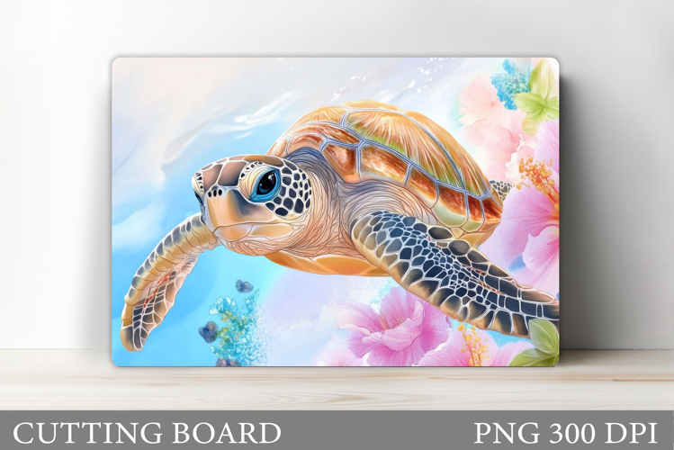 Turtle Kitchen Cutting Board. Sea Turtle Cutting Board