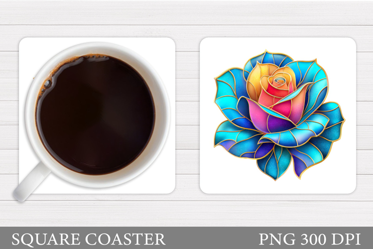 Rose Coaster Design. Rose Coaster Sublimation