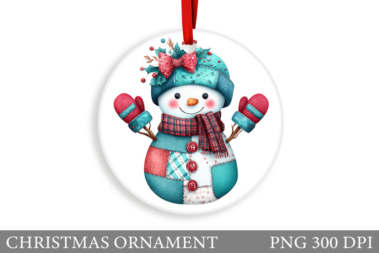 Snowman Christmas Ornament. Snowman Ornament Design