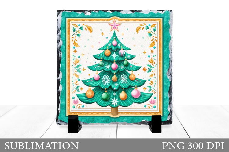 Christmas Tree Slate Design. Christmas Tree Sublimation