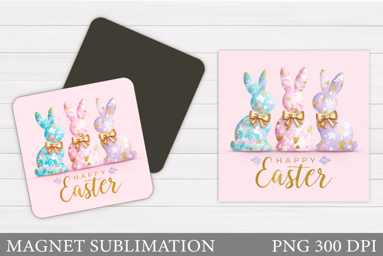 Easter Bunny Magnet Design. Easter Magnet Sublimation